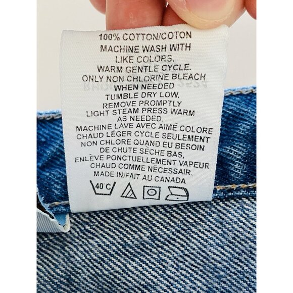 Vintage Pendleton Women's 16 100% Cotton Mom Jeans High Rise Made in Canada - Picture 8 of 11